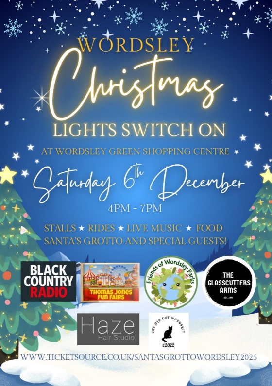 Wordsley Christmas Lights Switch On 2025